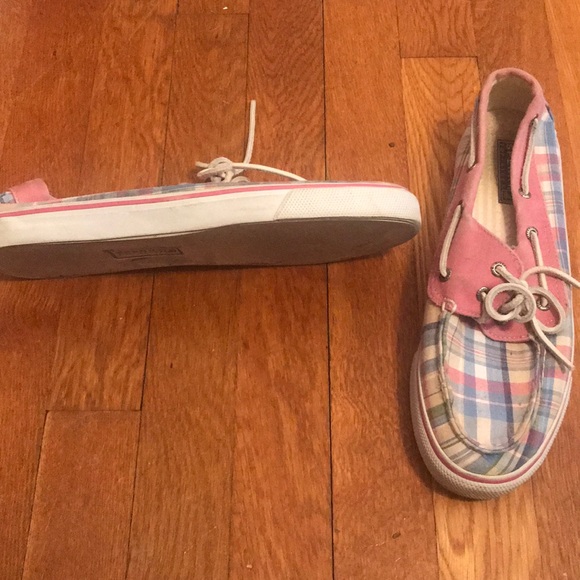 GUC - Plaid Sperry boat shoes - Women’s size 9 - Picture 3 of 4